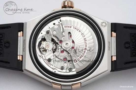 0211 Constellation Black Ceramic SS RG 8F 1:1 Best Edition White Textured Dial on Black Gummy Strap A Sustainable 7804